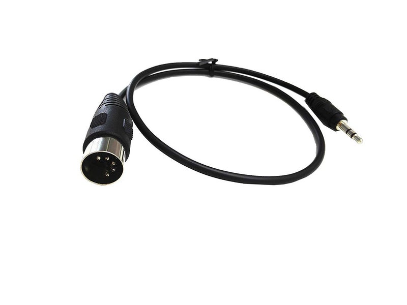 SinLoon 5-Pin DIN-Male Cable, 5 Pin to 3.5mm(1/8") TRS Stereo Male Jack Stereo Audio Cable for Musical Instrument Signal Output (0.5m,3.5M-5 DIN M) - Image 1